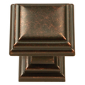Belwith Knob 1-1/8 In Sq Dark Antique Copper HH74554-DAC